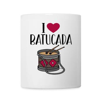 Batucada-Trommel-Humor - Tasse - Weiß - Vorne