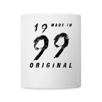 Fabriqué en 1999 Original Anniversaire Grunge en détresse - Mug blanc - blanc - Devant
