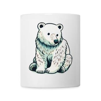 Ours blanc - Mug blanc - blanc - Devant