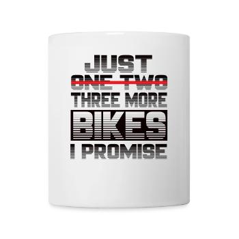 Juste un vélo de plus que je promets moto - Mug blanc - blanc - Devant