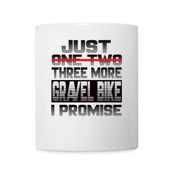 Encore un vélo de gravier Je promets Gravelbike - Mug blanc - blanc - Devant
