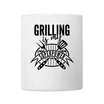 Grilling Is My Superpower - Mug - white - Front