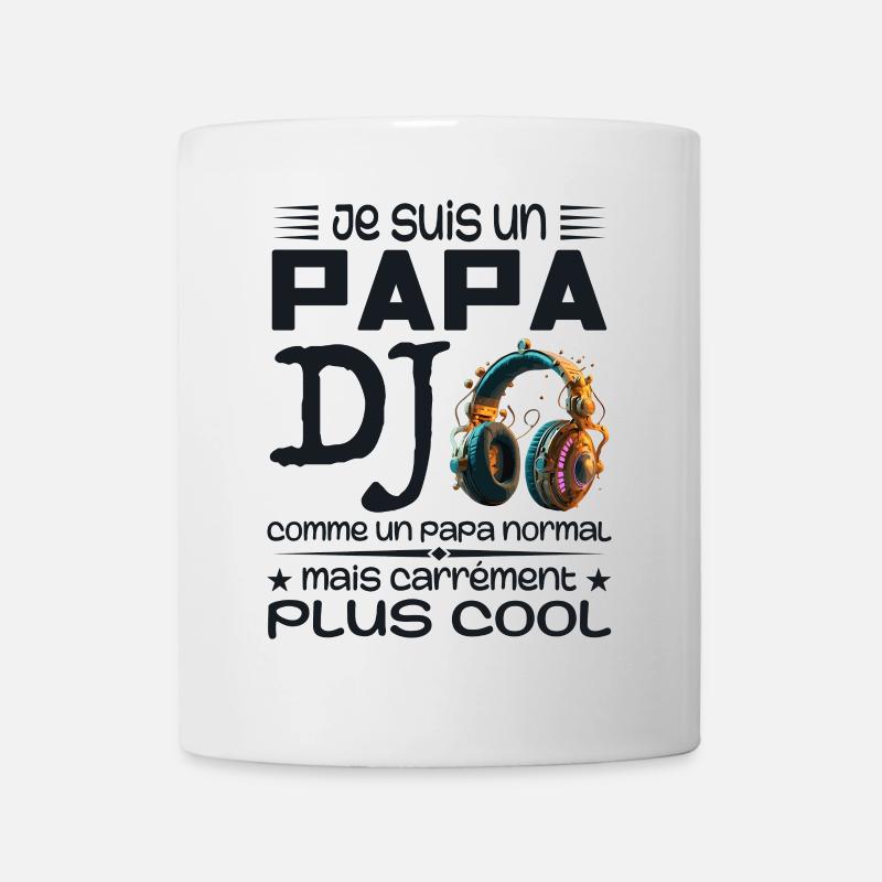 Papa DJ - Cadeau Papa Dj - Mug blanc - blanc
