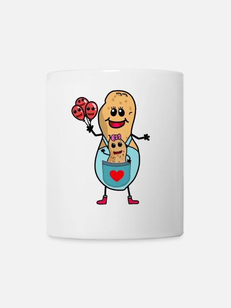 Noix de maman maman de cacahuète - Mug blanc - blanc