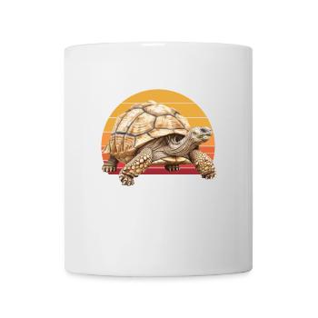 African Sulcata Tortoise - Tasse - Weiß - Vorne