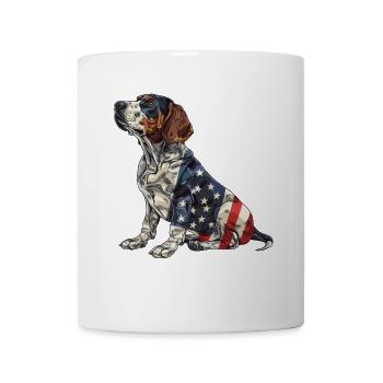 Border Terrier Dog 4th of July American Flag Gifts - Mug - white - Front