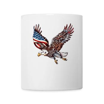 Eagle American Flag 4th of July Eagle Gifts Kids - Tasse - Weiß - Vorne