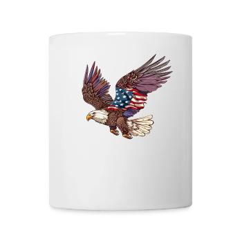 Eagle American Flag 4. Juli Eagle Gifts Kids - Tasse - Weiß - Vorne