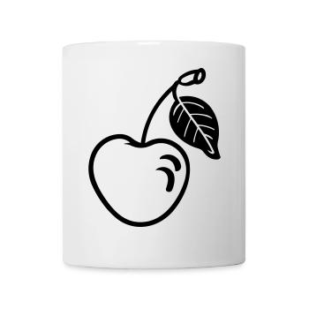 Kirsche - Tasse - Weiß - Vorne