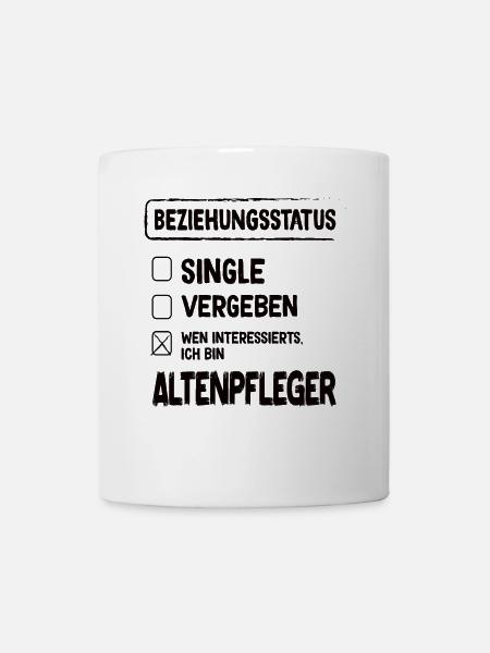 Altenpfleger Beziehungsstatus Altenpfleger - Tasse - Weiß