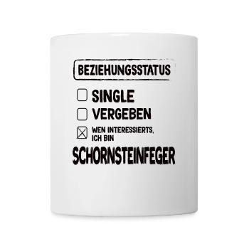 Schornsteinfeger Beziehungsstatus Kaminfeger - Tasse - Weiß - Vorne