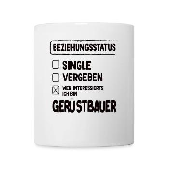 Statut de la relation d’échafaudage Échafaudage Échafaudage - Mug blanc - blanc - Devant