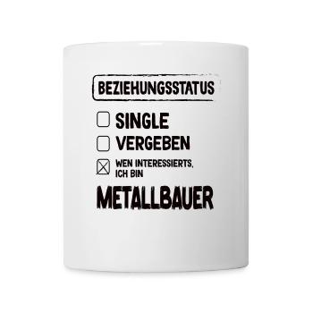 Statut de la relation de métallurgiste Métallurgiste Construction métallique - Mug blanc - blanc - Devant