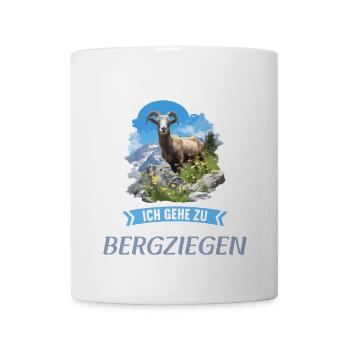 Alpine Goat Bergziegen Bergziege - Tasse - Weiß - Vorne
