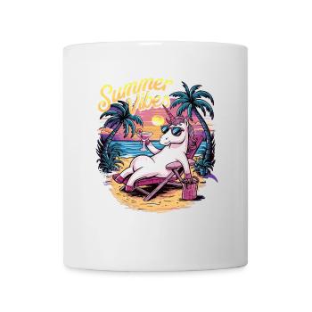 Summer vibes Unicorn - Mug - white - Front