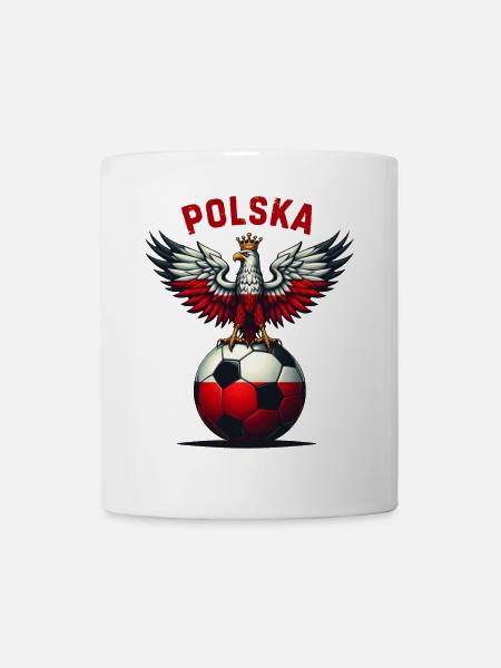 Polnischer Fußball - Tasse - Weiß