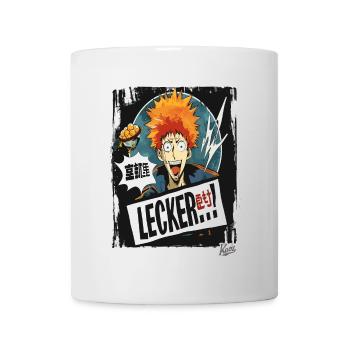Cartoon Ramen: The Guy Says "Yummy!" - Mug - white - Front