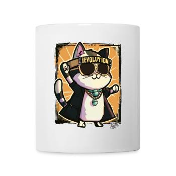 Cool Rocker Cat Revolution - Mug - white - Front