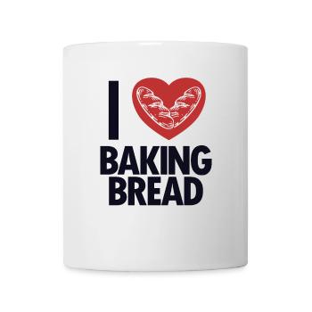 I love Baking Bread Bread Maker Bread Dough Bread - Mug - white - Front
