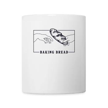 Michelangelo Creation of Adam Baking Bread Lover - Mug - white - Front