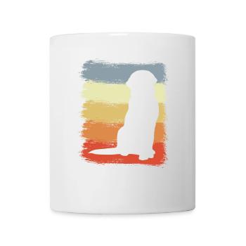 Dog Drawing Vintage Look - Mug - white - Front