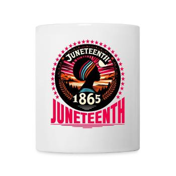 Célébrer Juneteenth : liberté, héritage, unité - Mug blanc - blanc - Devant