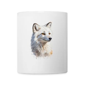 Majestätischer Polarfuchs Aquarell - Tasse - Weiß - Vorne