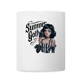 Summer Goth für Gothik Fans - Tasse - Weiß - Vorne