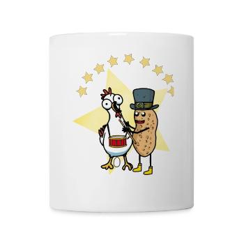 Poulet aux arachides Apprivoiser Domteur Zirhus Egg Drum - Mug blanc - blanc - Devant