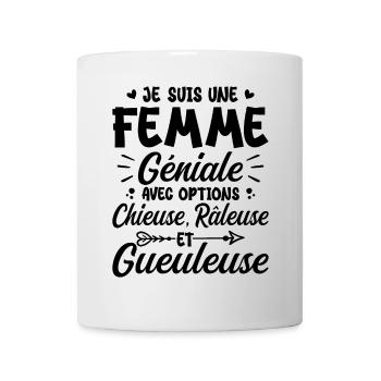 Chieuse Gueuleuse Râleuse Humour Femme Géniale - Mug blanc - blanc - Devant