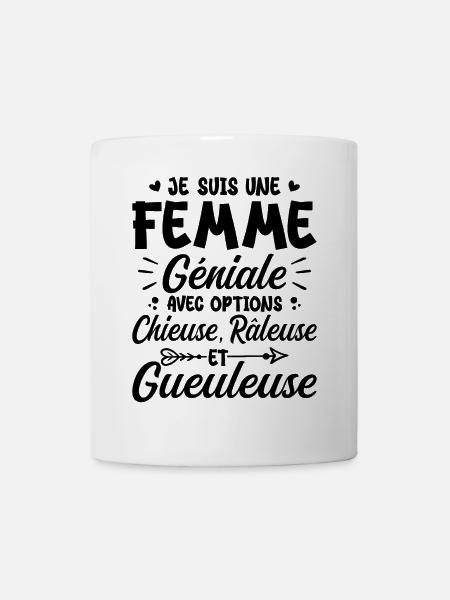 Chieuse Gueuleuse Râleuse Humour Femme Géniale - Mug blanc - blanc