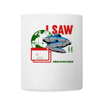 Extraterrestre, OVNI, UAP, Espace, Objet volant spatial - Mug blanc - blanc - Devant