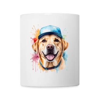 Labrador Retriever Snapback Cap Dog Design Print - Mug - white - Front