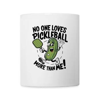 Lustiges Pickleball Gurke Pickleballschläger - Tasse - Weiß - Vorne