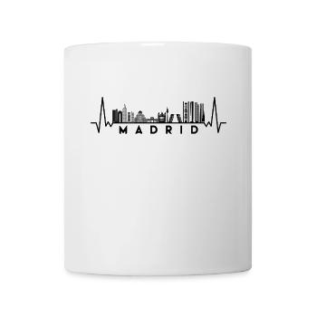 Heartbeat Skyline Espagne-Madrid - Mug blanc - blanc - Devant