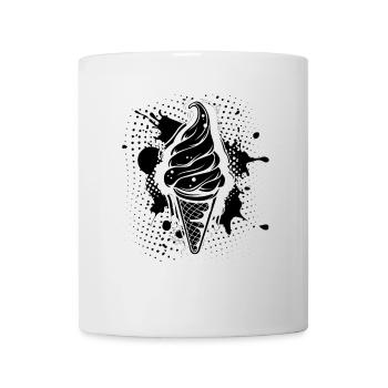 Cornet de crème glacée - Mug blanc - blanc - Devant