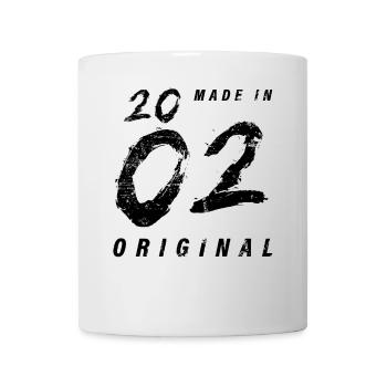 Fabriqué en 2002 Original Anniversaire Grunge En Détresse - Mug blanc - blanc - Devant