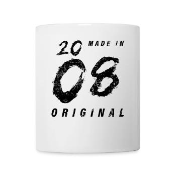 Made In 2008 Original Birthday Grunge Distressed - Mug - white - Front
