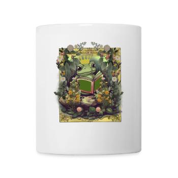 Frog Crown King Fairy Tale Kids Baby Animals - Mug - white - Front