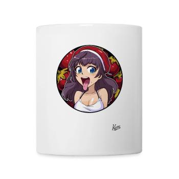 The cartoon girl who loves fruits more than anything - Mug - white - Front