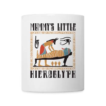 Le petit hiéroglyphe de maman - Mug blanc - blanc - Devant