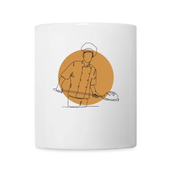 Lineart Bread Dough Bread Maker Bread Queen Bread - Mug - white - Front