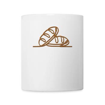 Lineart Bread Maker Bread Dough Bread Queen Bread - Mug - white - Front