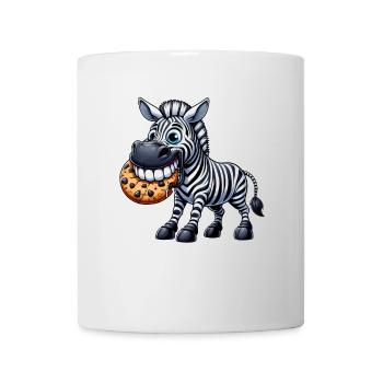 Zebra Keks Cartoon süße Zähne - Tasse - Weiß - Vorne