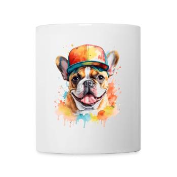 French Bulldog Snapback Cap Frenchie Dog - Mug - white - Front