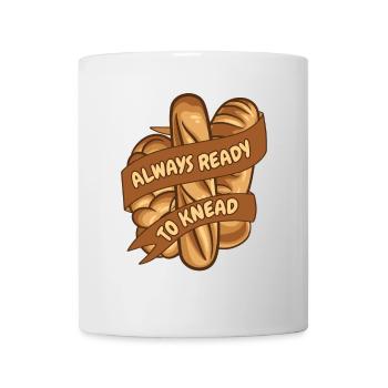 Toujours prêt à pétrir la pâte à pain de la machine à pain - Mug blanc - blanc - Devant