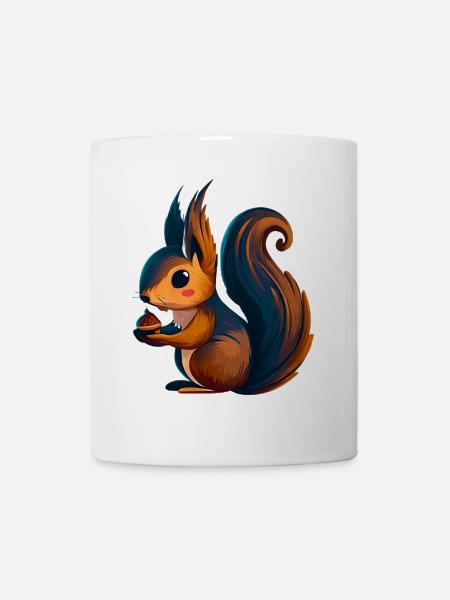 Eichhörnchen - Tasse - Weiß