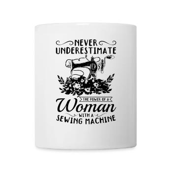 Couturière Sewing Girls - Femme avec une machine à coudre - Mug blanc - blanc - Devant