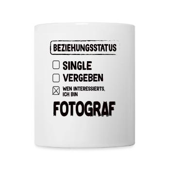 Fotograf Beziehungsstatus - Tasse - Weiß - Vorne