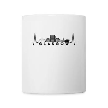 Heartbeat Skyline UK Glasgow - Mug - white - Front